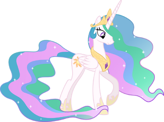 FANMADE Princess Celestia Looking Down.png