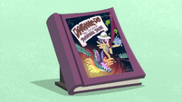 First edition Daring Do book with blue background S4E22