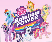MLP Rainbow Power logo and Mane 6