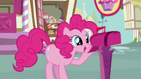 Pinkie Pie looks inside the maibox 2 S3E07