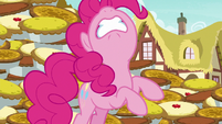 Pinkie Pie rears up on her hind hooves S7E23