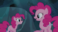 Pinkie Pie talking to her double S3E03