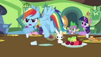 Rainbow Dash accuses Discord of flooding Sweet Apple Acres S03E10