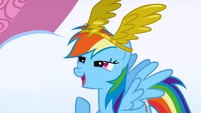 Rainbow Dash receiving the award S1E16