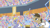 Dr. Hooves and unnamed archer firing ice arrows S4E24