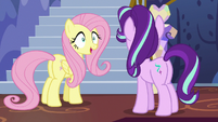 Fluttershy accepting Starlight's orders S6E21