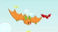 Fruit bats swooping down S3E8