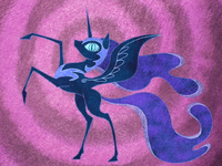 Nightmare Moon depicted in legend S1E1