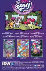 Ponyville Mysteries issue 4 credits page