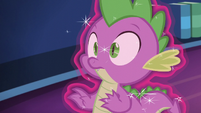 Spike covered by magic glow S5E22