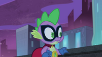 Spike on a Maretropolis rooftop S4E06