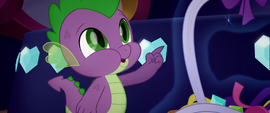 Spike singing with his mouth full MLPTM