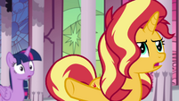 Sunset Shimmer continues to address Celestia EGFF