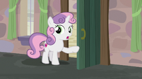 Sweetie Belle warning Big McIntosh and Apple Bloom S7E8