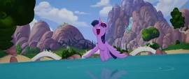 Twilight singing heartfully over the river MLPTM