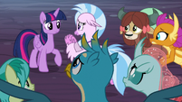Young Six all pleading with Twilight S9E3