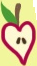 Apple heart (in some merchandise and promotional material)