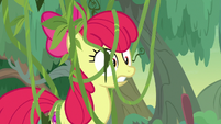 Apple Bloom covered in vines S9E22