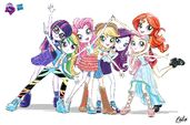 Equestria Girls illustration re-design 2 by RitaLux