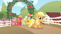 Granny Smith and Big McIntosh in Applejack's flashback.