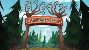 Legend of Everfree background asset - Camp Everfree entrance
