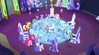Mane Six around the expanded Cutie Map S8E1