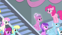 Get off my head already, Pinkie!