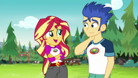 Sunset Shimmer giving Flash tough love EG4