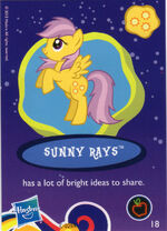 English monolingual version of mystery pack wave 8, card 18 of 24: Sunny Rays