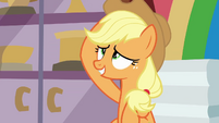 Applejack putting her hat on BGES1