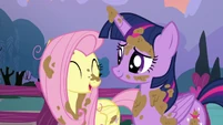 "Thanks for helping me get them so fresh and clean, Twilight."