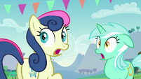 Lyra and Sweetie Drops shocked S5E24