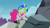 Pinkie Pie pounding on rock S4E18