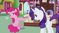 Pinkie tells Rarity to read the new Vanity Mare S7E19