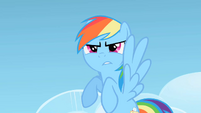 Rainbow Dash bracing herself for phase 3 S1E16