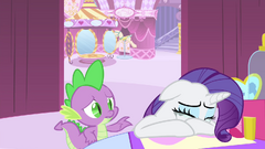 Spike concerned about Rarity S4E13