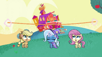 Trixie stretching out the jump-rope PLS1E12a