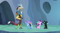 Trixie tells Discord to lower his voice S6E26