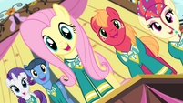 Fluttershy and Ponytones "got the music" S4E14
