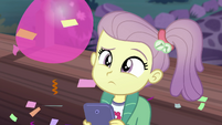 Lily Pad looking puzzled at Pinkie Pie EGDS3