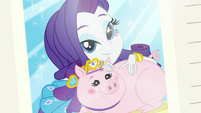 Photo of Rarity and Applejack's pig EGDS4