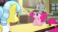 Pinkie Pie questioning Dr. Fauna S7E23