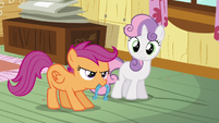 Sweetie and Scootaloo playing horseshoes S5E4