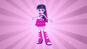 Twilight in her new dress for the Formal.