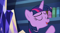 Twilight "the amount of time it takes to find a book you're looking for" S5E22