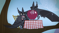 Another bat steals an apple away from the bat S4E07