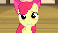 Apple Bloom looking worried S4E17