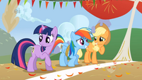 Applejack and Dash share some laughs
