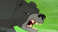 Bear-Thorax menacing Princess Ember S7E15