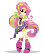 Fluttershy EG Rockified artwork